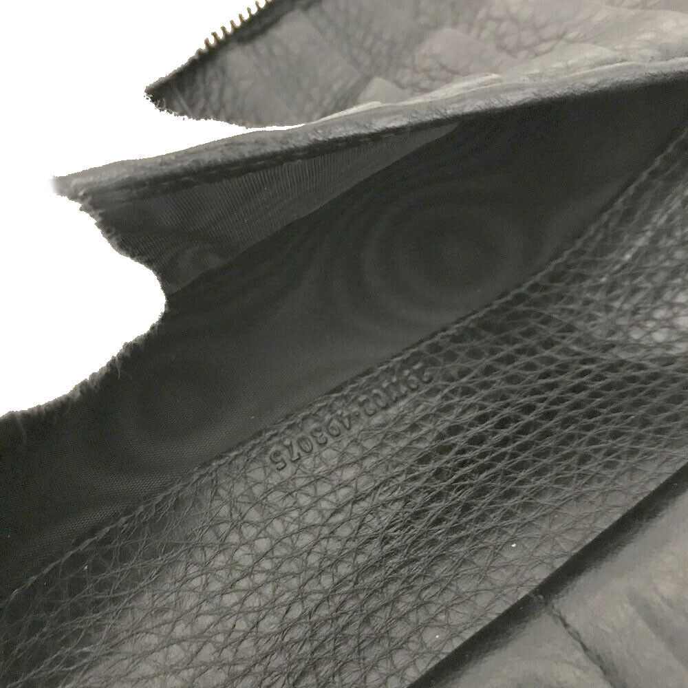 GUCCI Calfskin Soho Zip Around Wallet Black