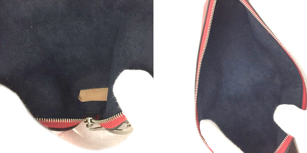 LOUIS VUITTON Monogram Elizabeth Pencil Pouch Red