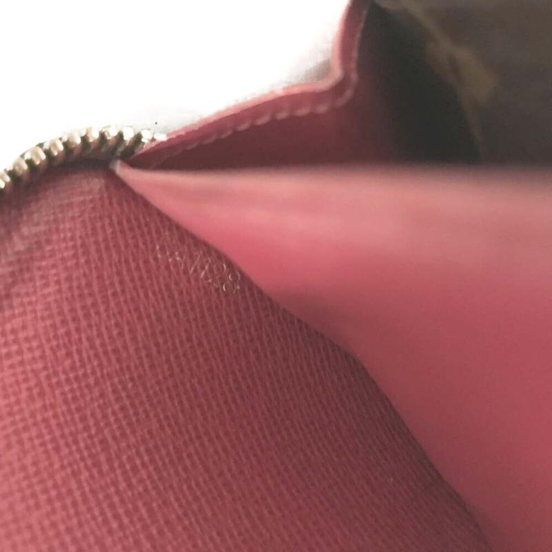 LOUIS VUITTON Monogram Clemence Wallet Fuchsia CA1128