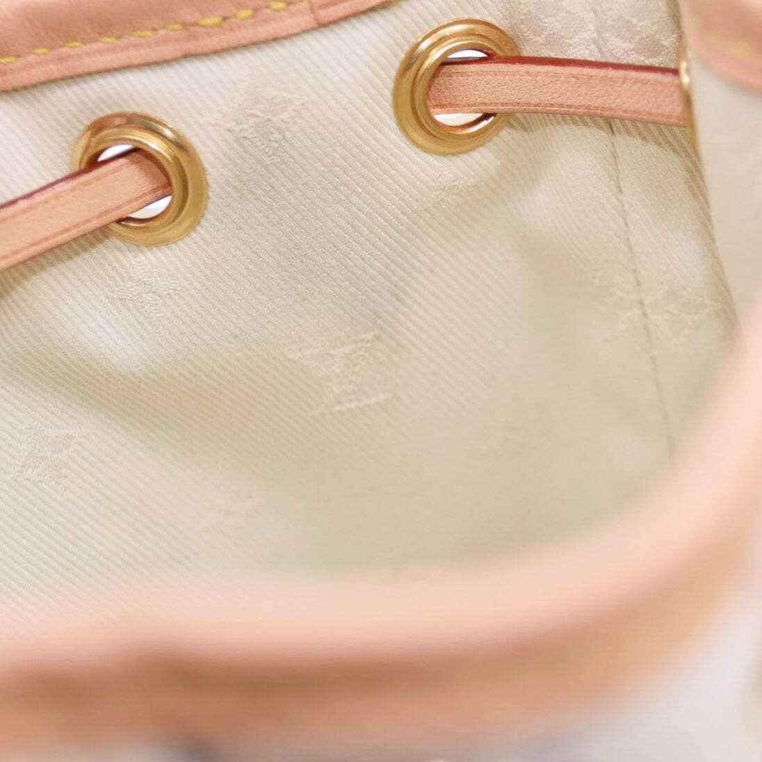 Louis Vuitton Monogram Jacquard -Tweed Nano Noé Multicolor White