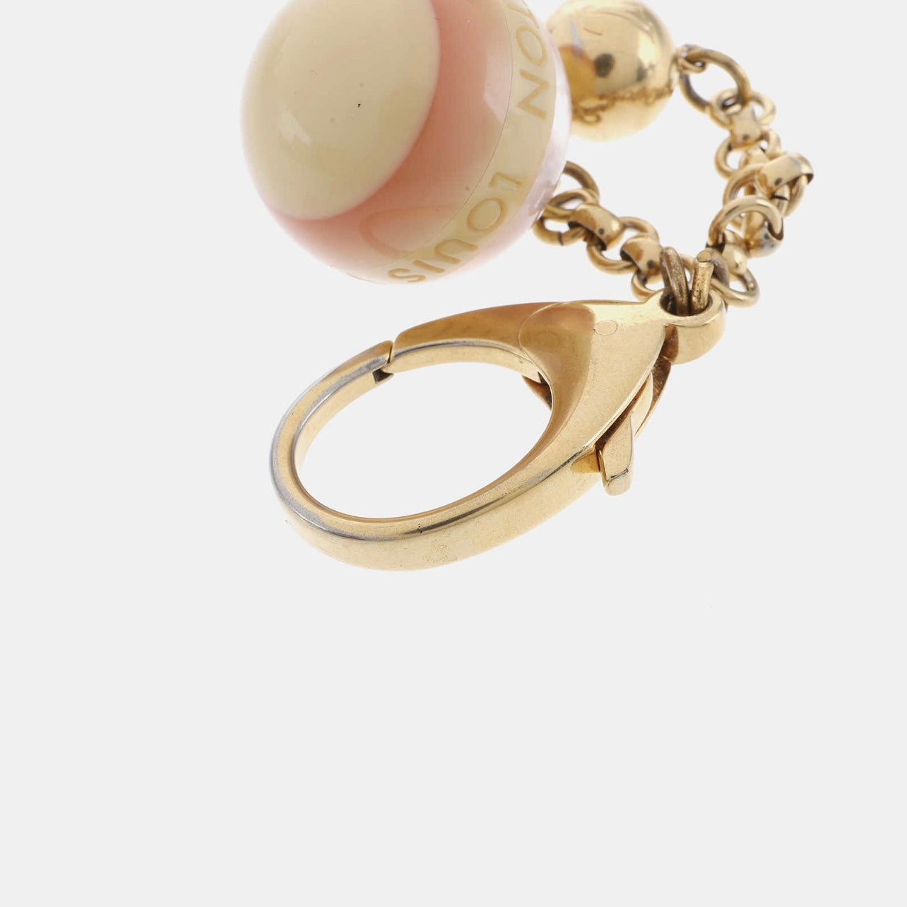 Louis Vuitton Monogram Ball Key Chain Peach Pink