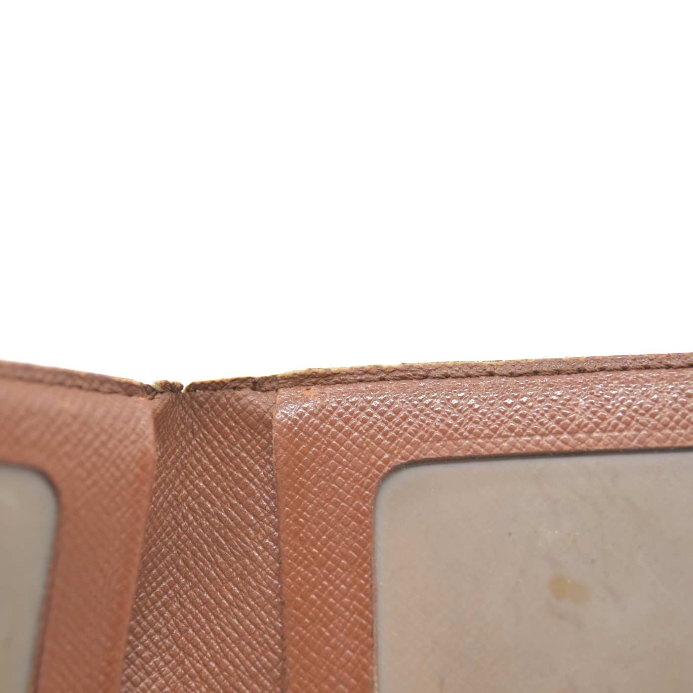 Louis Vuitton Monogram Porte 2 Cartes Vertical Pass Card Case Brown CA0947