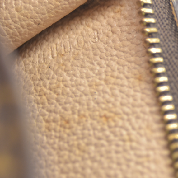 Louis Vuitton Monogram Poche Toilette 15 Cosmetics Pouch Purse Brown DU0033