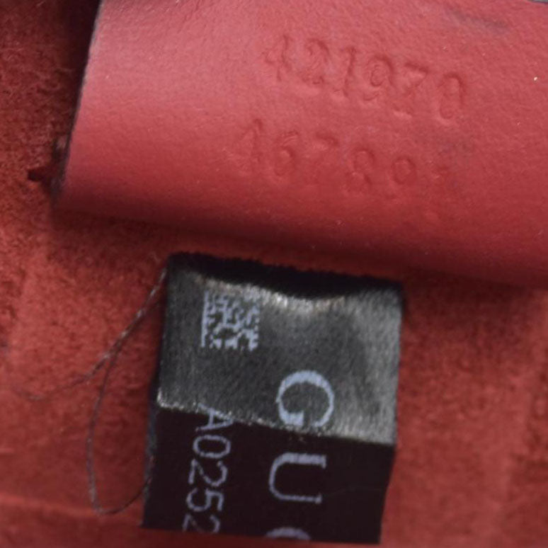 $2600 Gucci GG Supreme Monogram Suede Cudu Medium Dionysus Shoulder Bag Beige Ebony Vulcanic Red