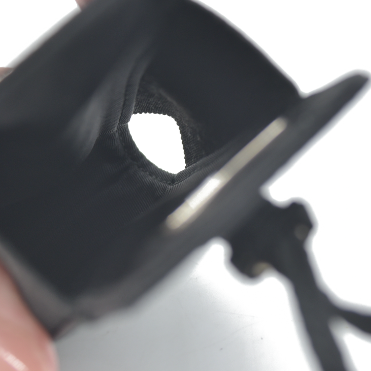 PRADA Logo Plate Nylon Strap Phone Case Holder Black