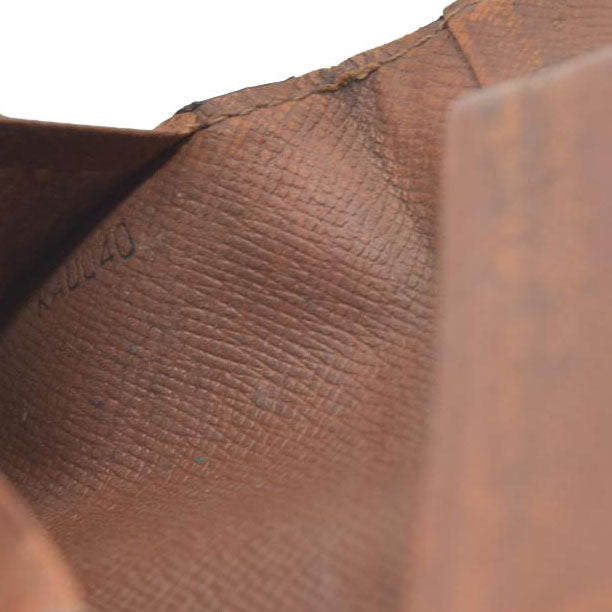 $320 Louis Vuitton Monogram Enveloppe Cartes De Visite Card Case Brown RA0040