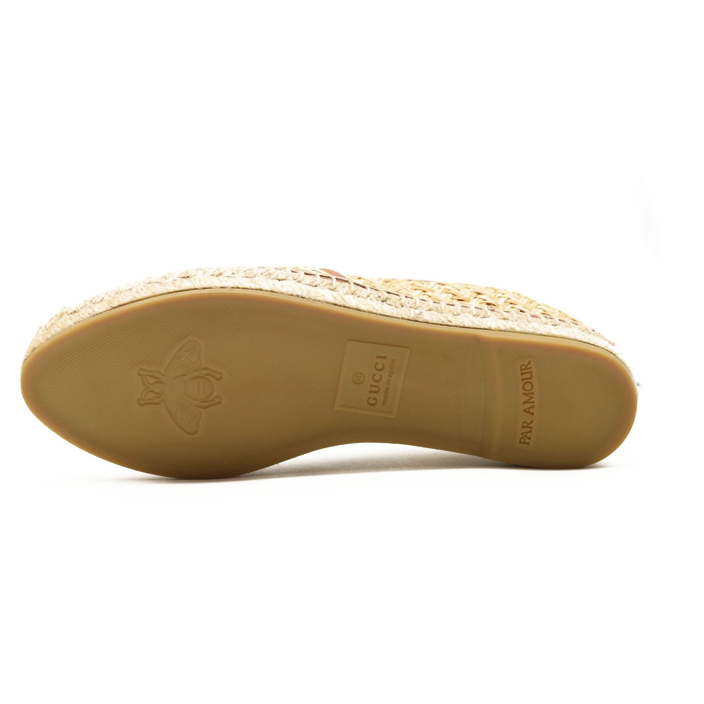 Gucci Adela GG Raffia Espadrilles US 7.5