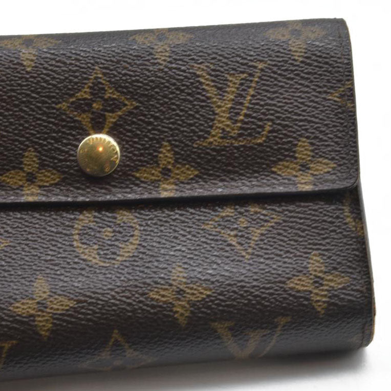 Louis Vuitton Monogram Porte Tresor Etui Papiers Wallet CA2069