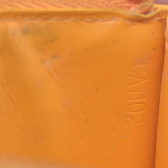 $550 2012 LOUIS VUITTON Monogram Vernis Key Pouch Jaune Passion CA1102 CONSIGNMENT 10021176
