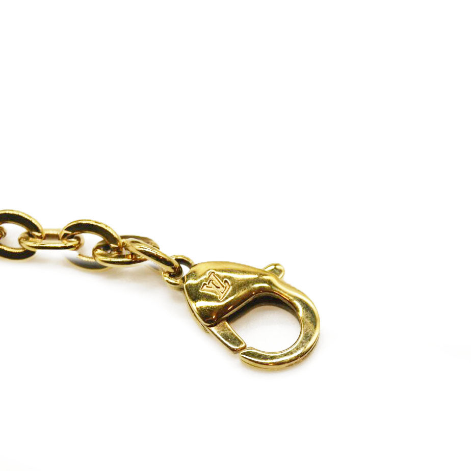 LOUIS VUITTON Damier Ebene Croisette Chain Wallet Rose Ballerine MI2260