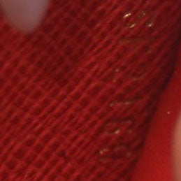 LOUIS VUITTON Damier Ebene Clemence Wallet Cherry SF2169