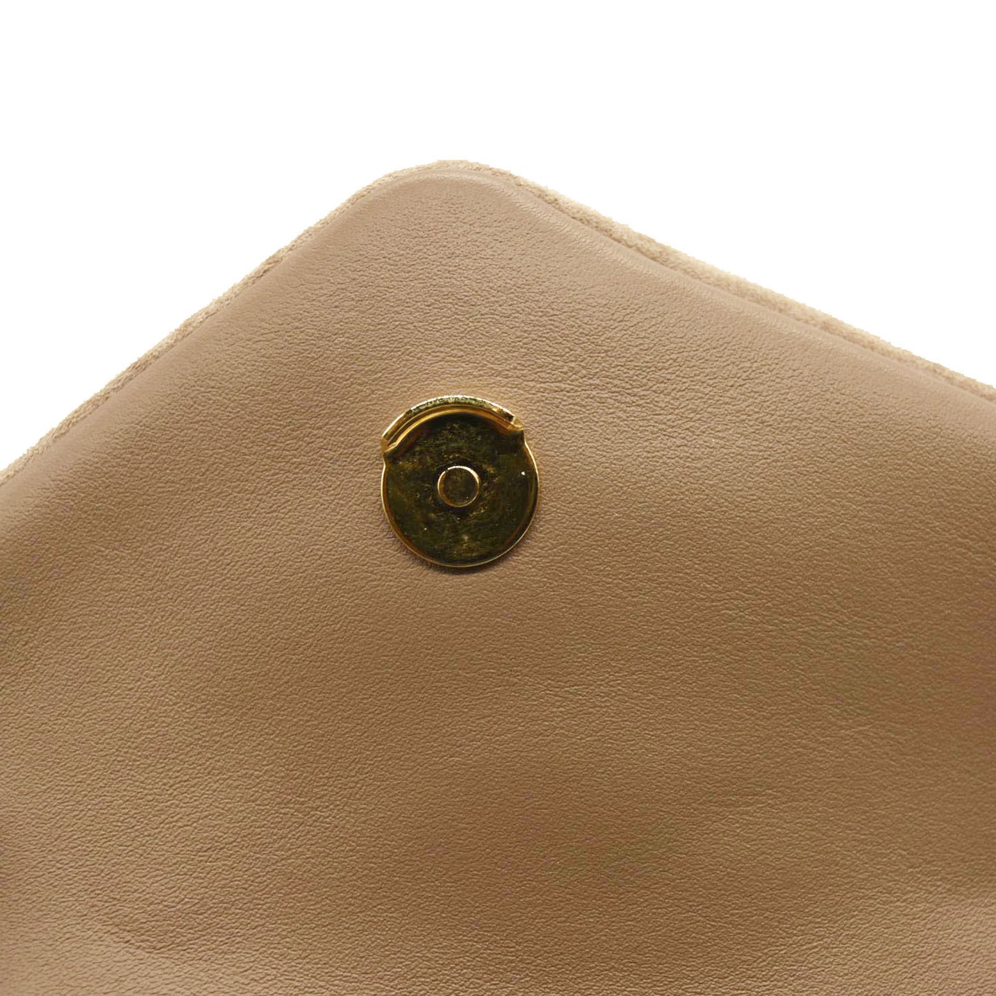 SAINT LAURENT Suede Toy Loulou Shoulder Bag Taupe