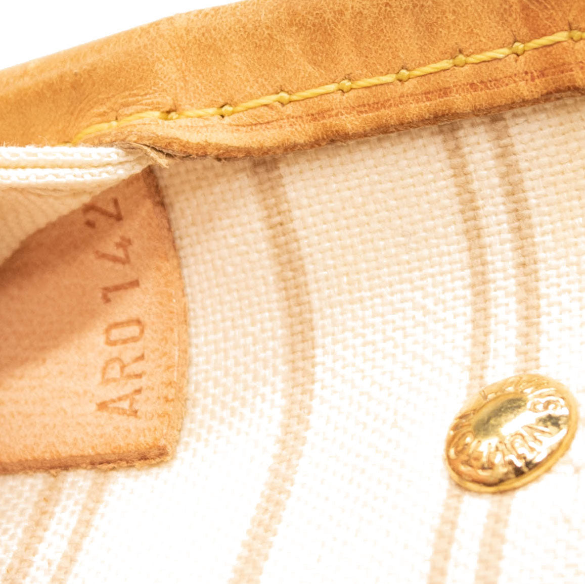 Used Louis Vuitton Neverfull PM Damier Azur White Tote