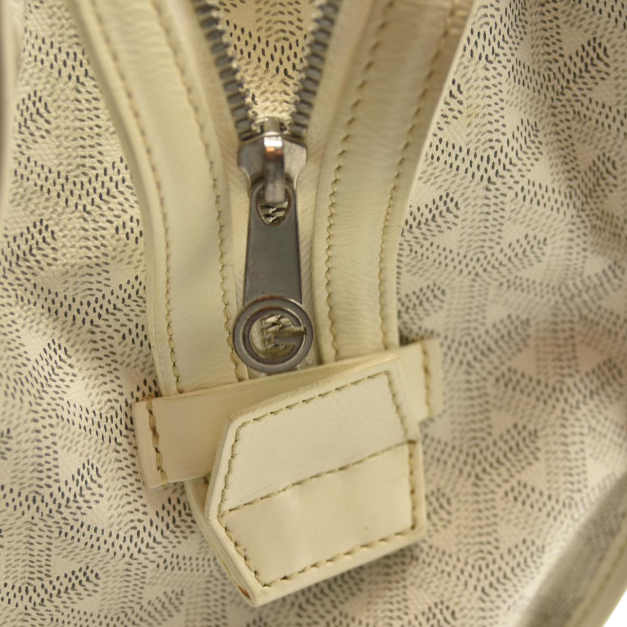 GOYARD Goyardine Marquises Tote White VIT020115