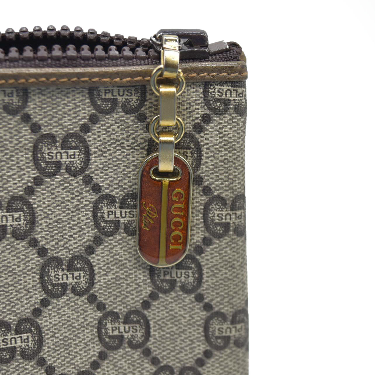 Gucci GG Gucci Plus PVC Leather Pouch Clutch Bag