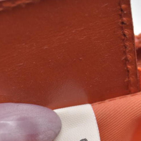 $695 Prada Nylon Vela Cosmetic Pouch Orange CONSIGNMENT