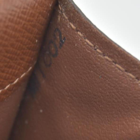 $435 Louis Vuitton Monogram Porte Monnaie Plat Coin Purse Wallet MI1002 CONSIGNMENT