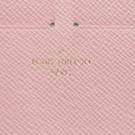 Louis Vuitton Calfskin Felicie Card Holder Insert Rose Ballerine