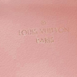 Louis Vuitton Damier Azur Felicie Chain Wallet Zippered Insert Rose Ballerine