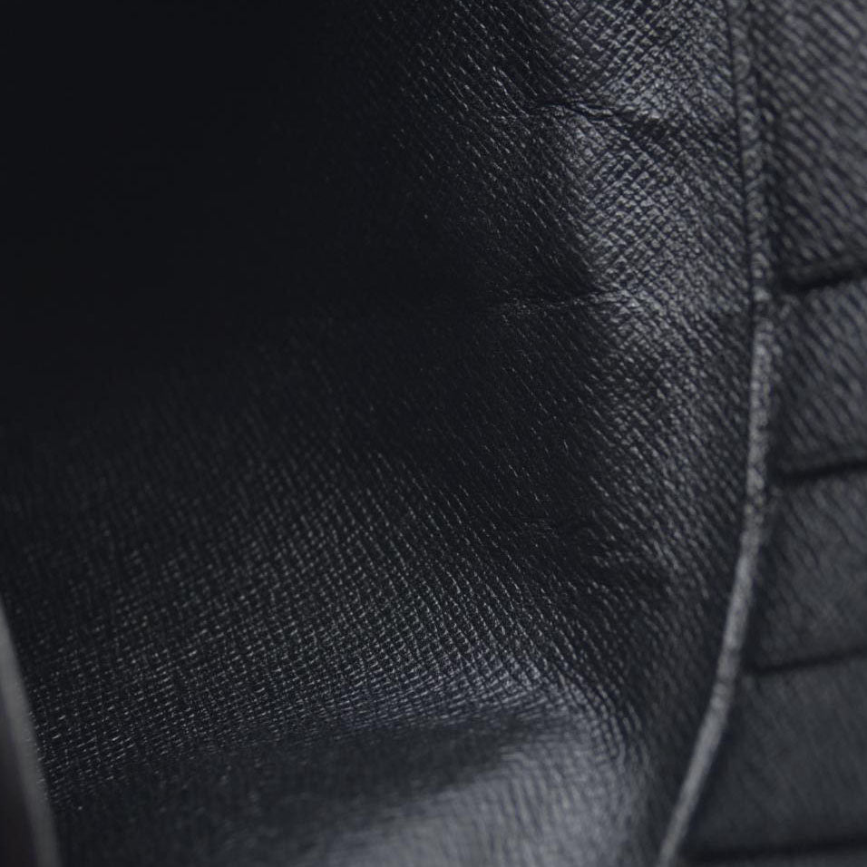 AUCTION $545 Louis Vuitton Epi Porte Chequier Credit Leather Long Wallet Black CA0042