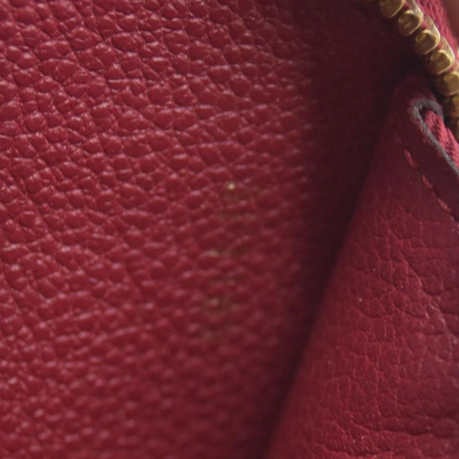 $1170 2013 Louis Vuitton Empreinte Zippy Organizer Red CONSIGNMENT SP1183