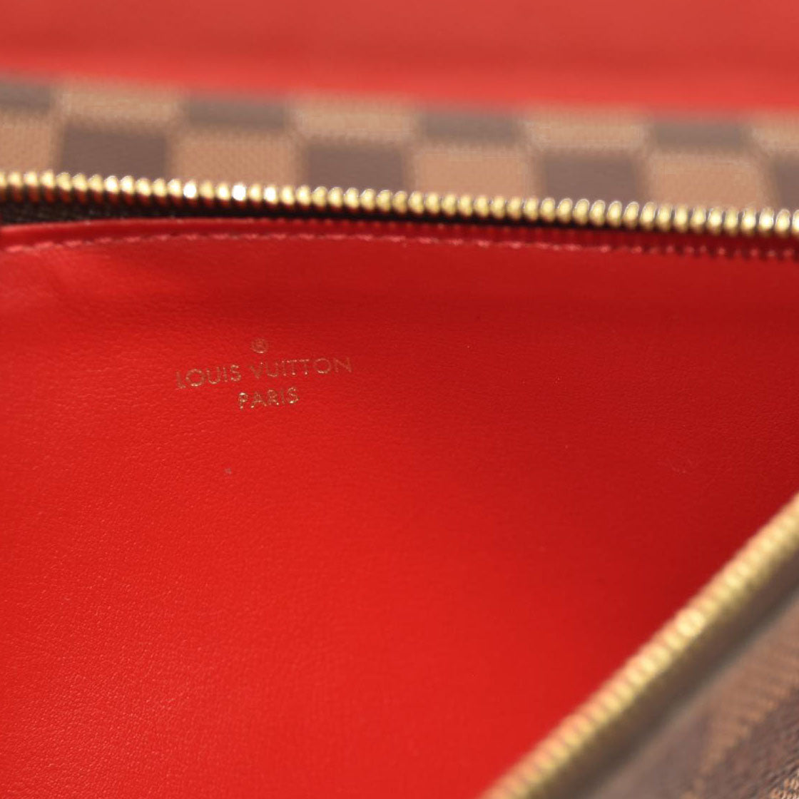 Louis Vuitton Damier Ebene Pochette Felicie Chain Wallet