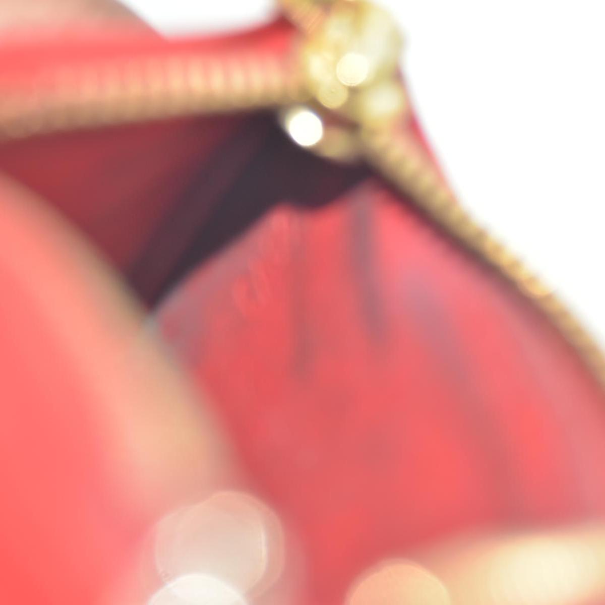 $430 Louis Vuitton Red Epi Leather Pochette Cles Key and Change Holder CONSIGNMENT
