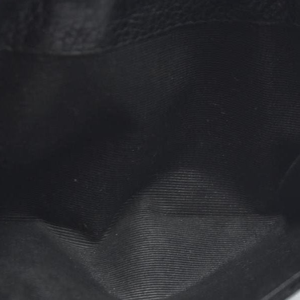 AUCTION $590 BVLGARI Logo Mania Canvas Leather Bifold Wallet Black