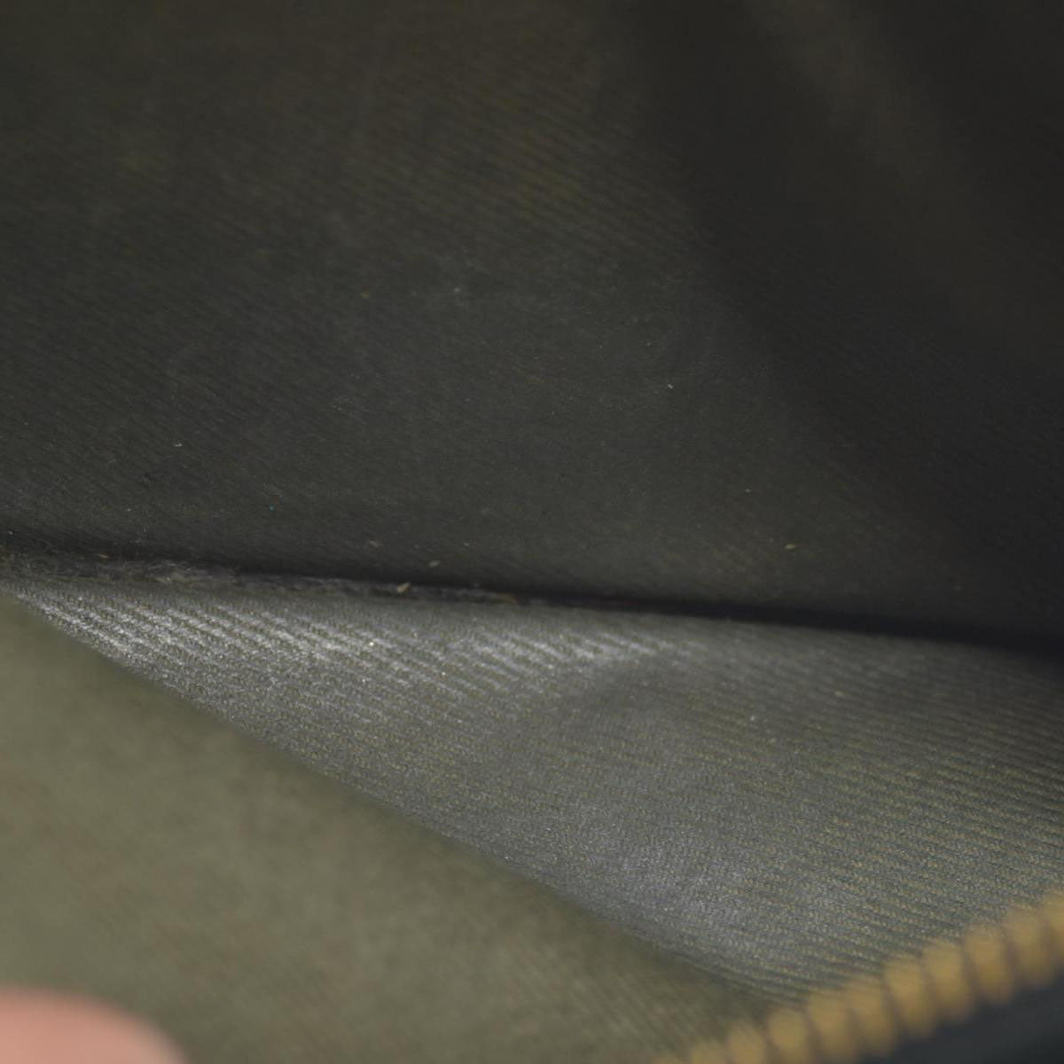 $840 BVLGARI ‘S.BULGARI’ ZIP AROUND WALLET BLACK CONSIGNMENT