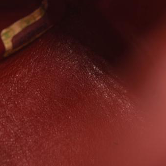 CHANEL Lambskin Quilted Small Double Flap Red