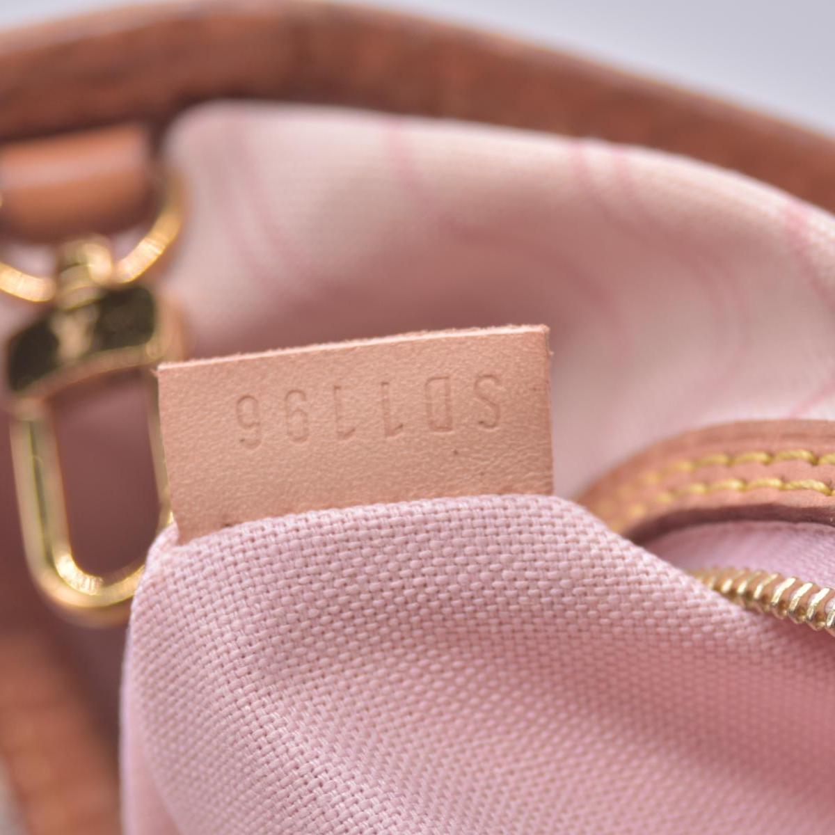 $1440 2016 Louis Vuitton Damier Azur Delightful MM Rose Ballerine SD1196