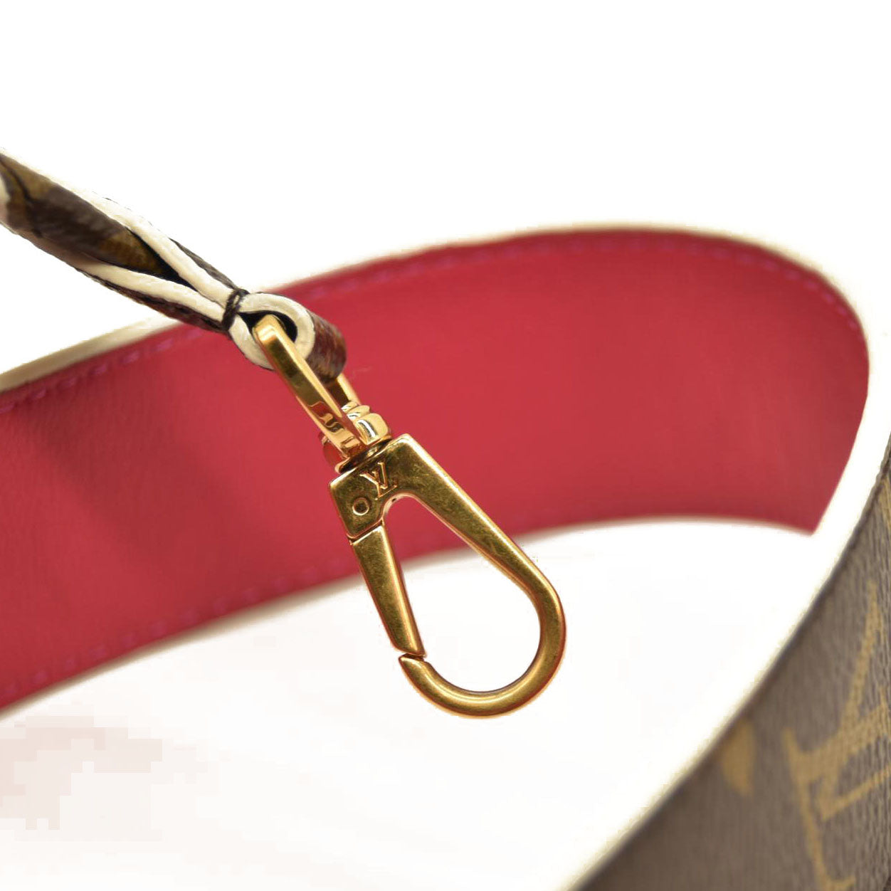 Louis Vuitton Monogram Bandouliere Shoulder Strap Hot Pink