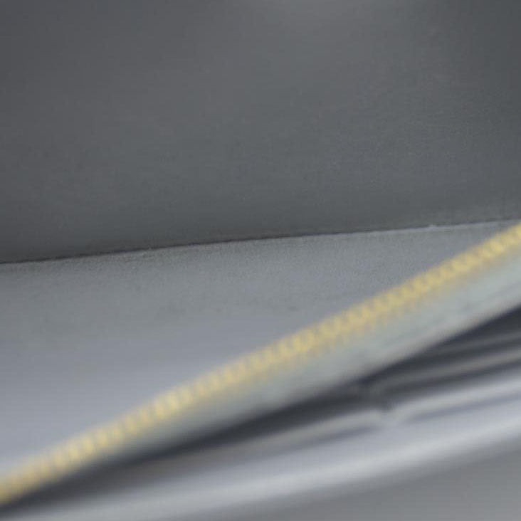 AUCTION $750 CELINE Large Flap MultiFunction Leather Long Bifold Wallet Gray