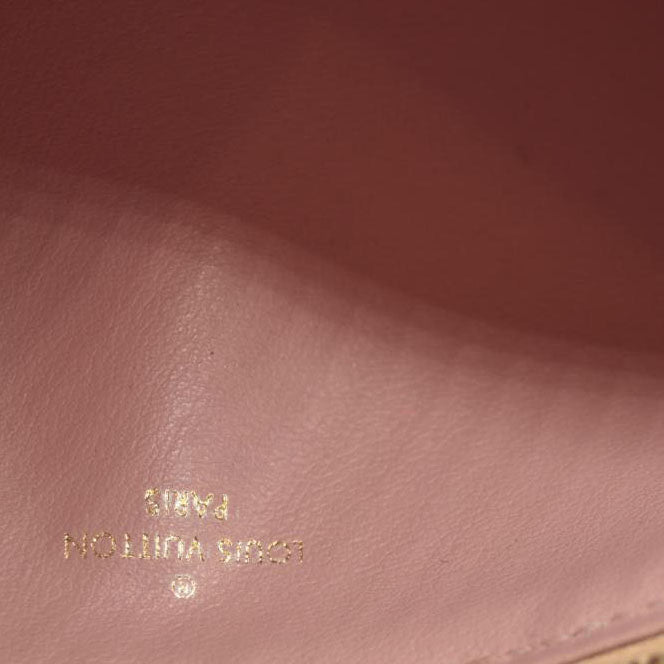 Louis Vuitton Damier Azur Pochette Felicie Chain Wallet Rose Ballerine MI1116