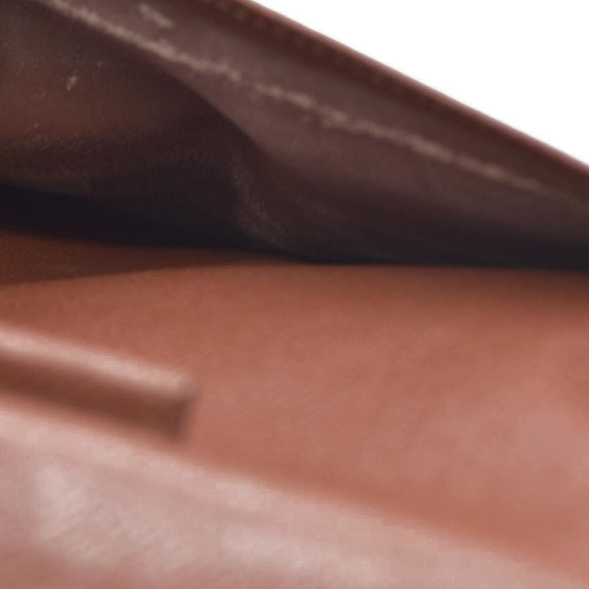 $725 Louis Vuitton Monogram Portefeiulle Sarah Long Trifold Wallet Brown TH0090