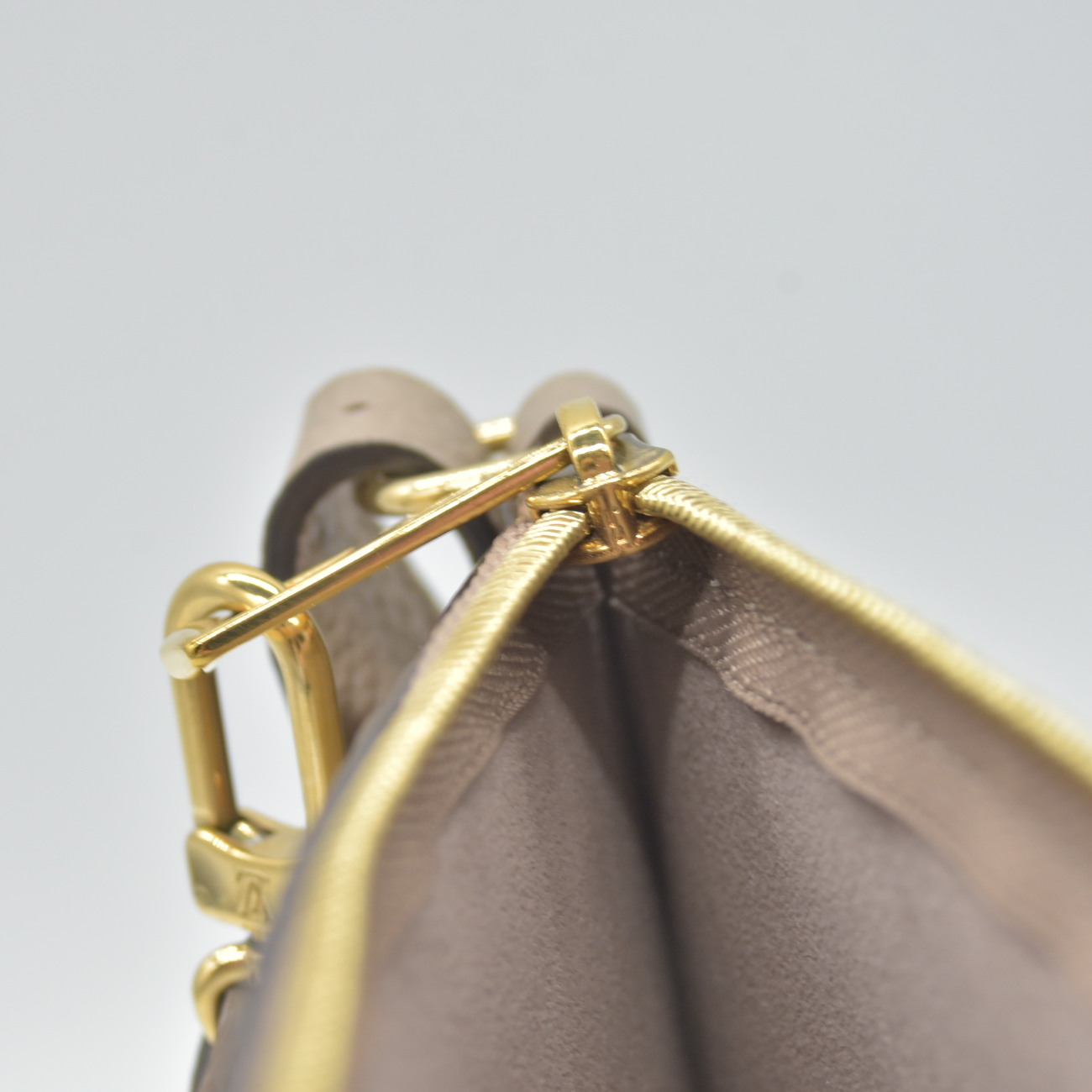 Louis Vuitton Empreinte Wristlet Pouchette Beige