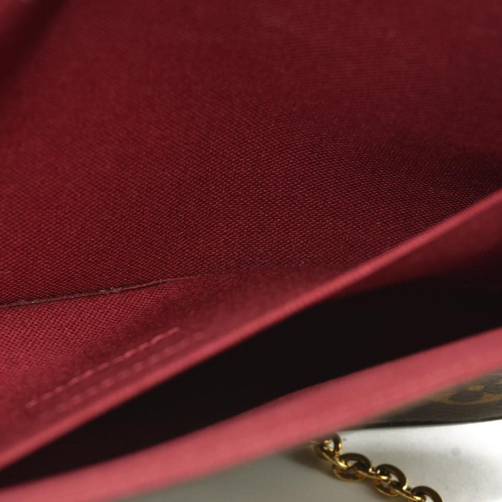 Louis Vuitton Monogram Pochette Felicie Chain Wallet MI3118