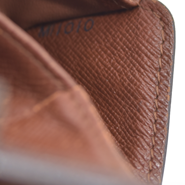 $590 Louis Vuitton Monogram Compact Zippe Zipped Wallet MI1010 2000