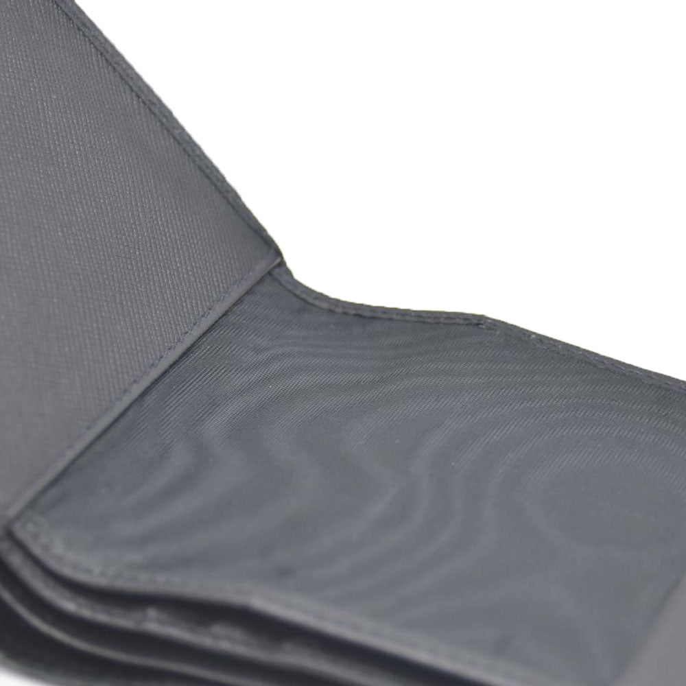 PRADA Saffiano Leather Bifold Wallet Purse Black