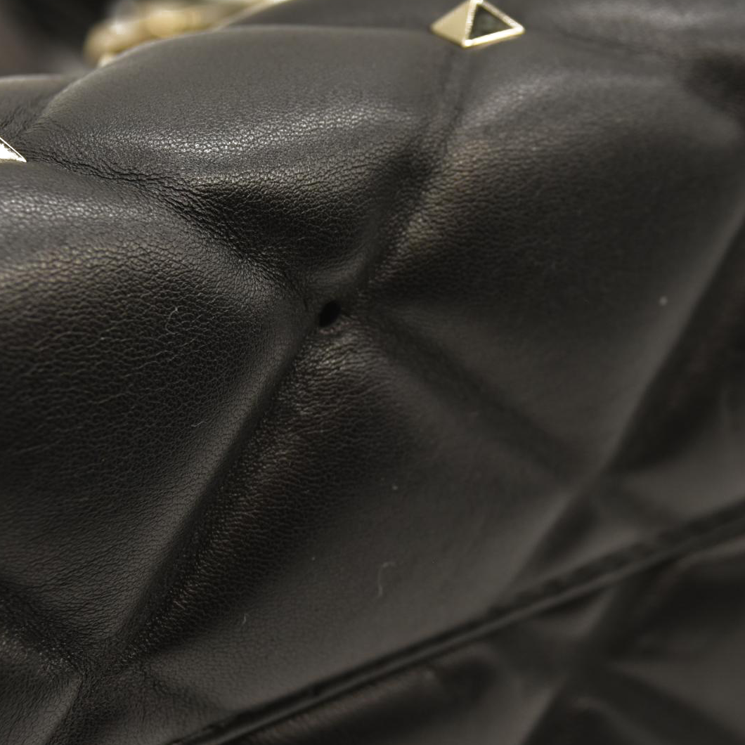 Valentino Garavani Nappa Candystud Shoulder Bag Black