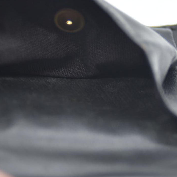 CELINE Macadam Leather Bifold Wallet Purse Black