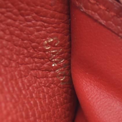 AUCTION $1030 Louis Vuitton Empreinte Sarah Wallet NM Red Scarlet CA4167