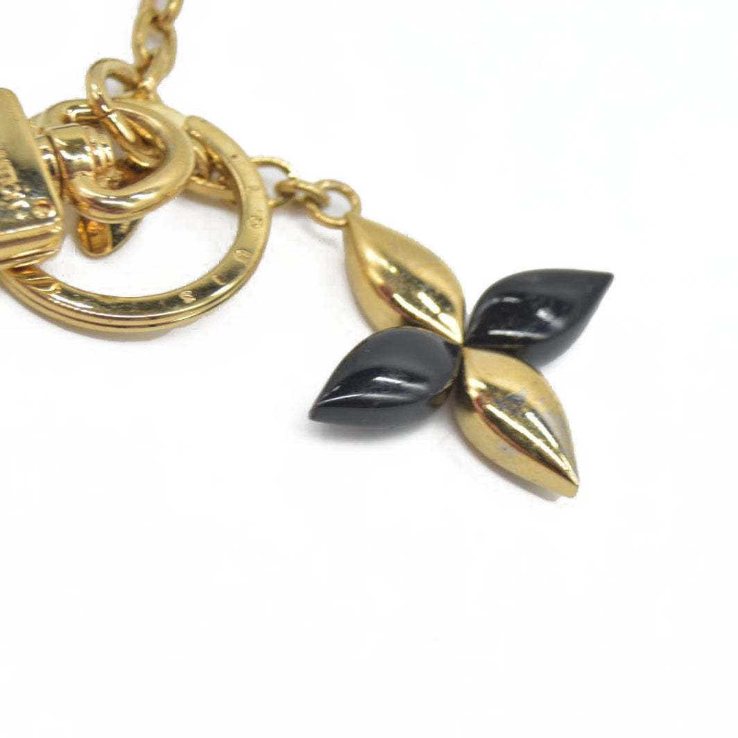 $370 Louis Vuitton LV Twist Black Resin Gold Tone Key Holder / Bag Charm AUCTION