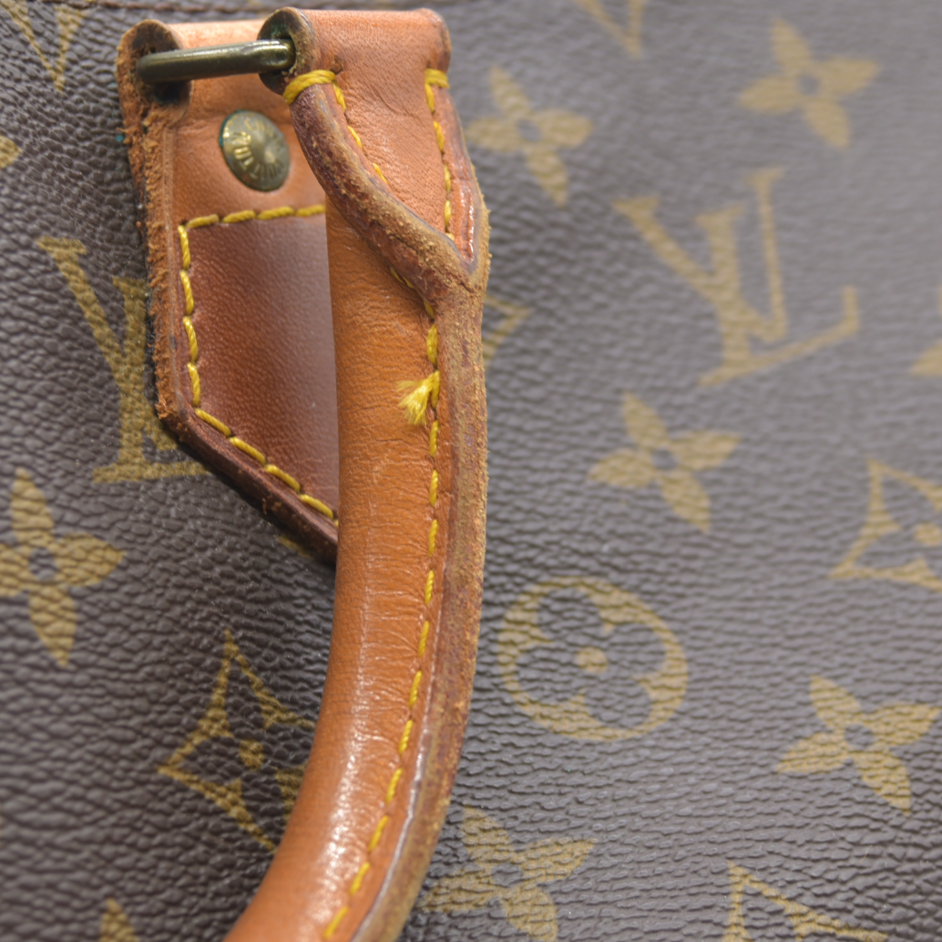 Louis Vuitton LV Hand Bag Speedy 35 Brown Monogram FH0912