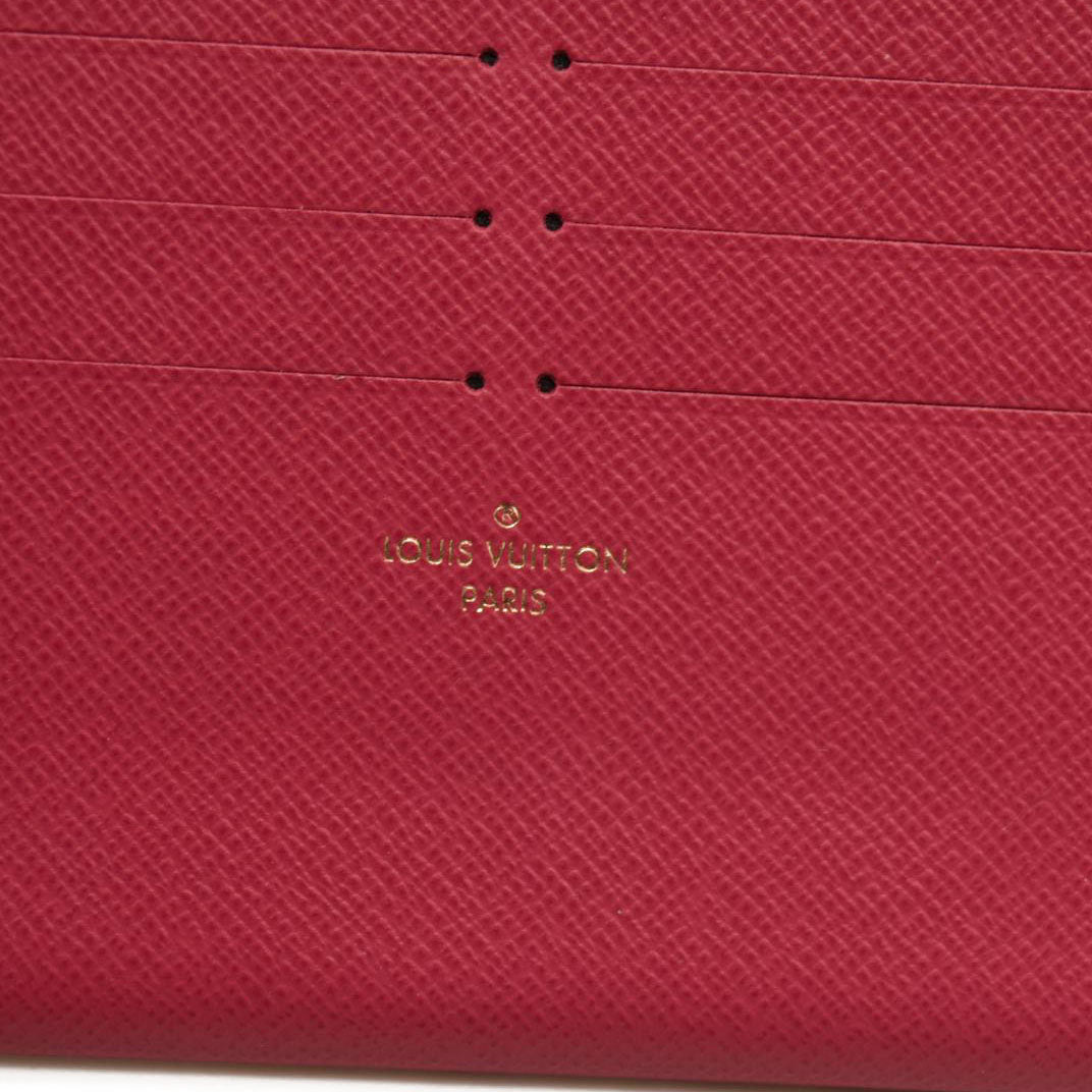 LOUIS VUITTON Monogram 2021 Christmas Animation Hollywood Pochette Felicie Chain Wallet Fuchsia