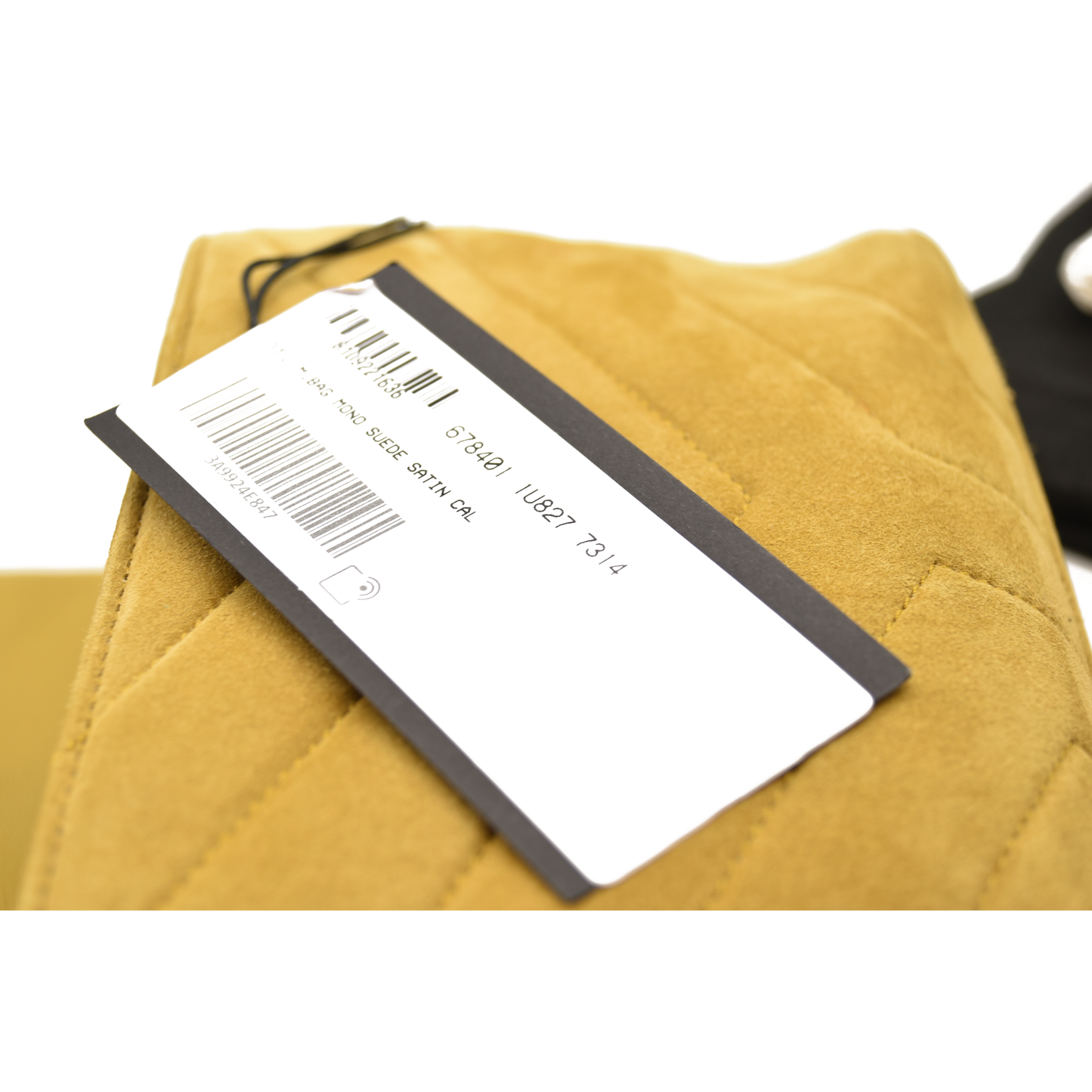 Saint Laurent Suede Toy Loulou Shoulder Bag Chartreuse