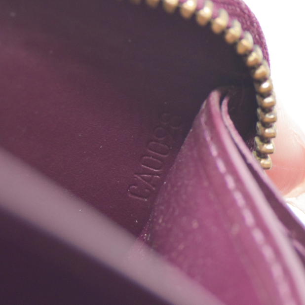 LOUIS VUITTON Monogram Vernis Zippy round zipper Long Wallet CA0098