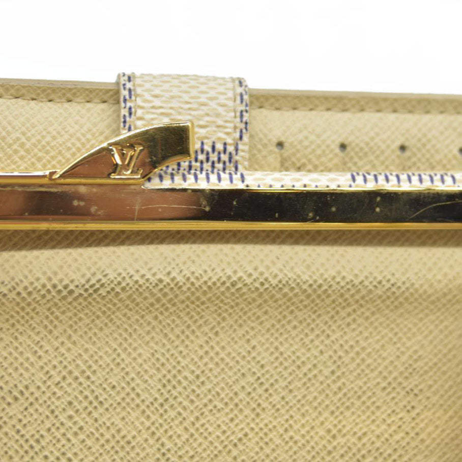 AUCTION $750 Louis Vuitton Damier Azur French Purse Wallet