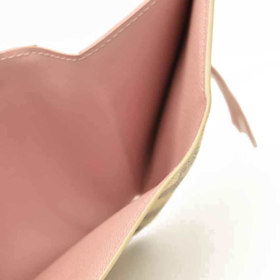 LOUIS VUITTON Damier Azur Victorine Wallet Rose Ballerine MI5128