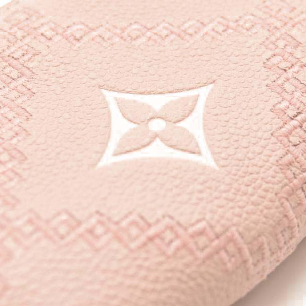 Louis Vuitton Cléa Wallet Pink Empreinte Stitched